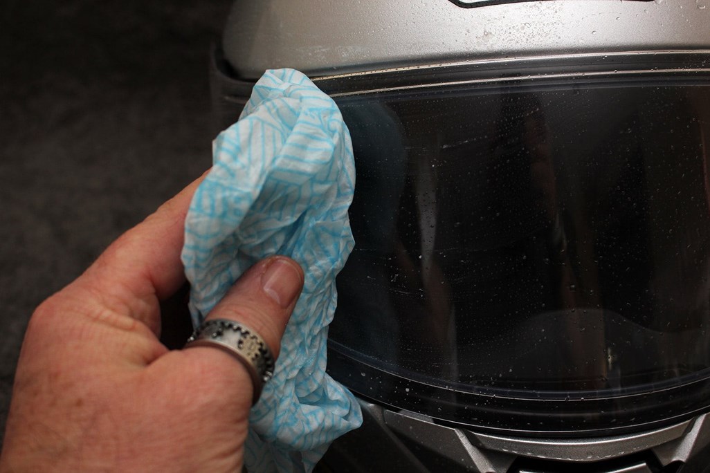 MCN's step by step how-to on cleaning your helmet in and out