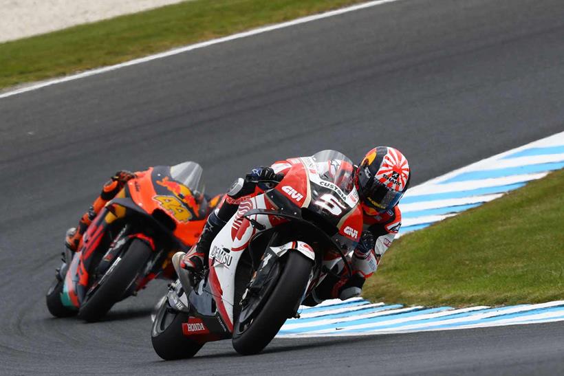 Johann Zarco onboard the LCR Honda at Phillip Island in 2019