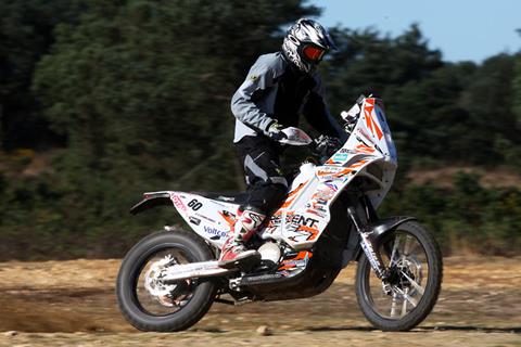 KTM 450RR Dakar bike ridden