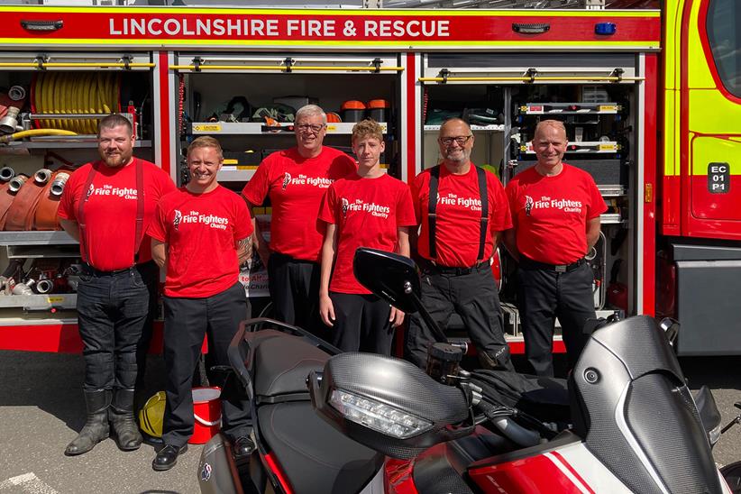 Alford fire crew members stood together