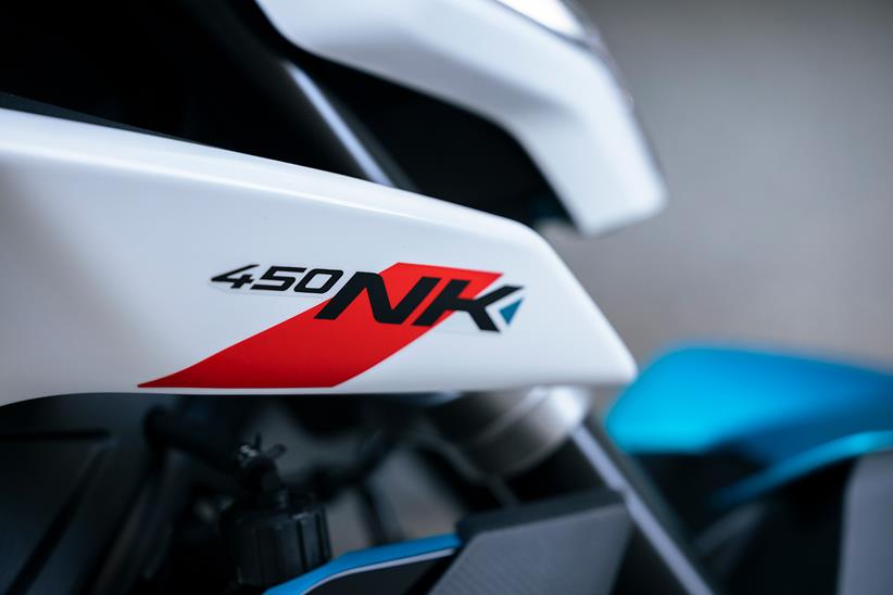 CFMoto 450NK fairing logo