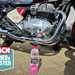 Muc-off waterless wash in front of Royal Enfield