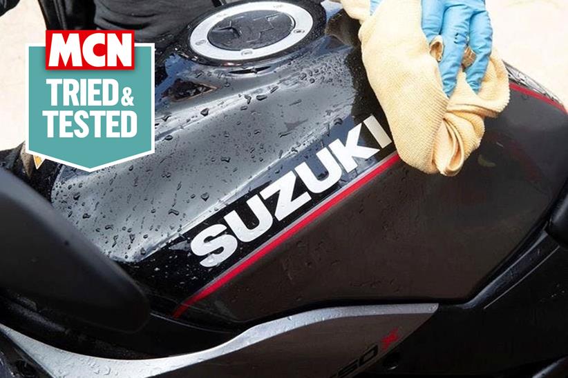 Waterless wash, wiping fuel tank