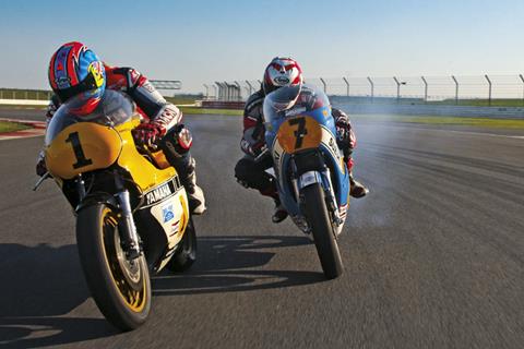 Video: Barry Sheene and Kenny Roberts bikes ridden