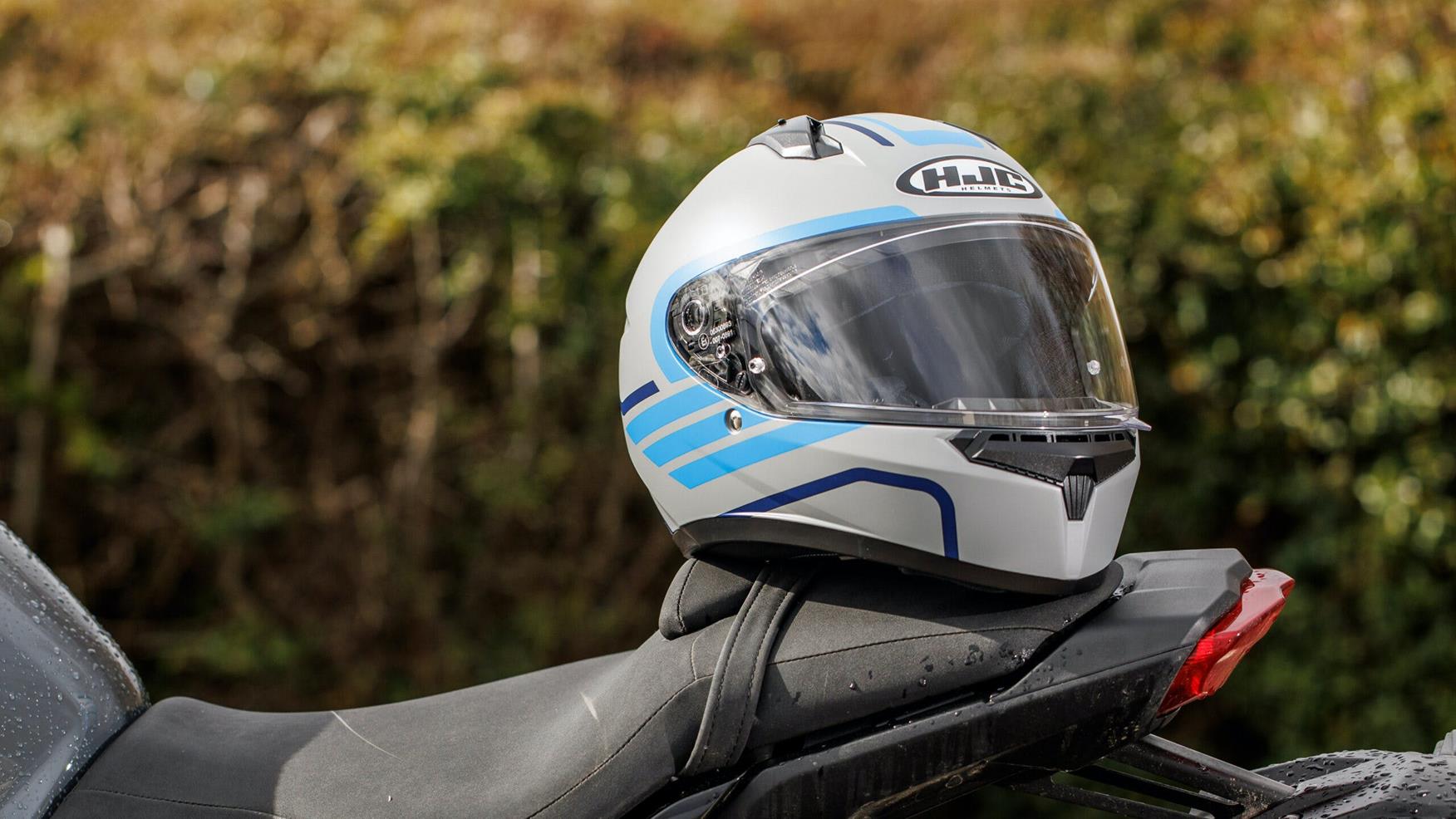ほぼ新品】 HJC Helmets:C10 リト GRAY/BLUE(MC2SF) S HJH234GY21S C10