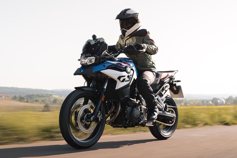 BMW F800GS on the road