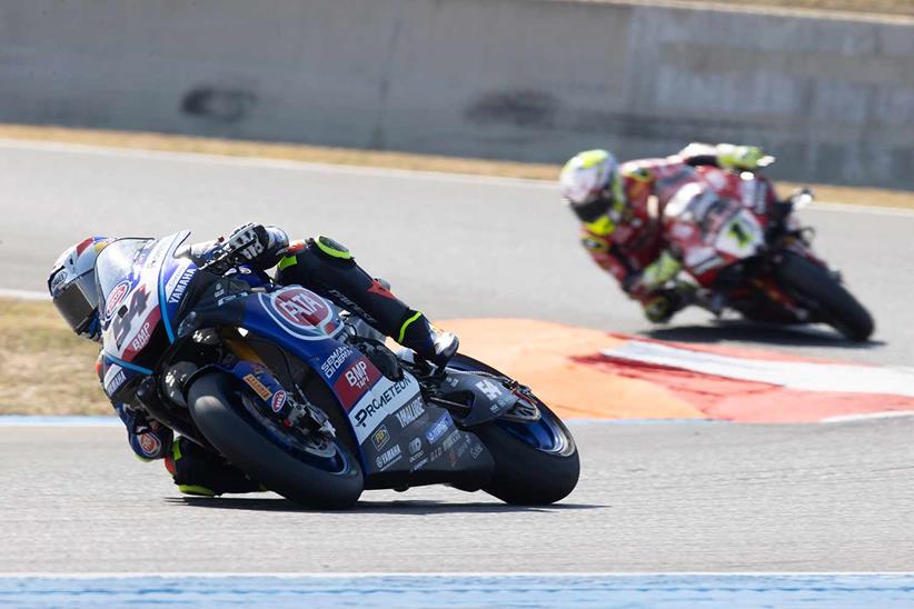 Toprak Razgatlioglu and Alvaro Bautista at Magny-Cours