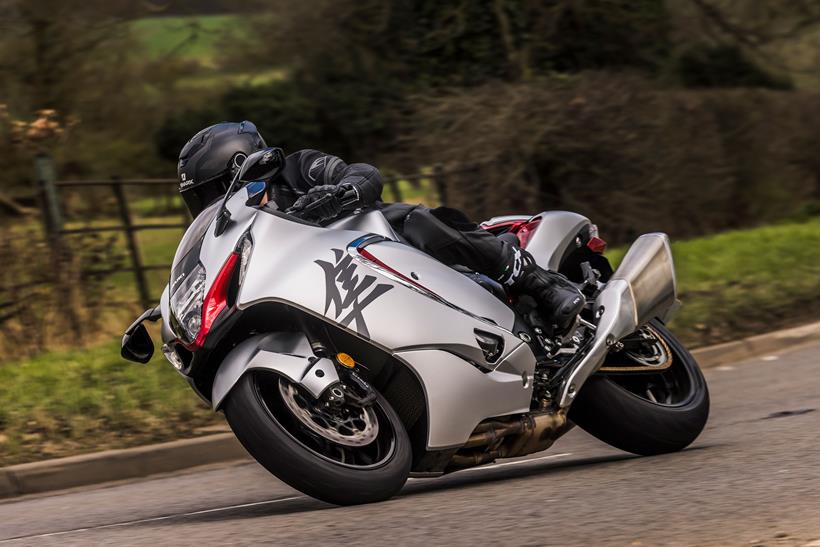 Suzuki Hayabusa on the road