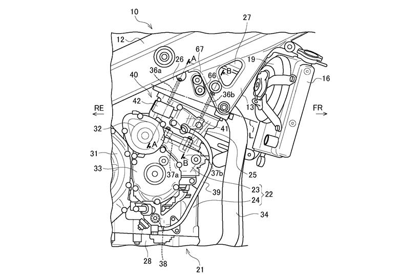 Suzuki Hayabusa VVT technical drawing