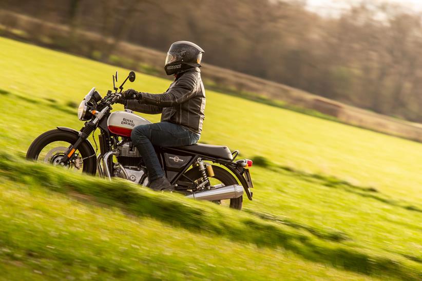 Riding a motorbike in hot weather