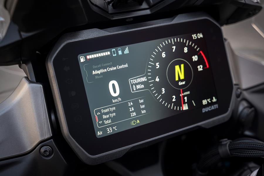 Ducati Multistrada V4S Grand Tour dash