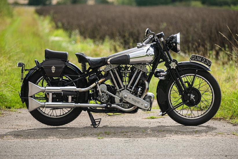 1938 Brough Superior SS100 right side