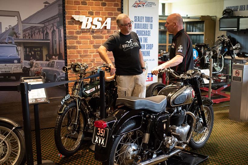 A BSA A10 being restored