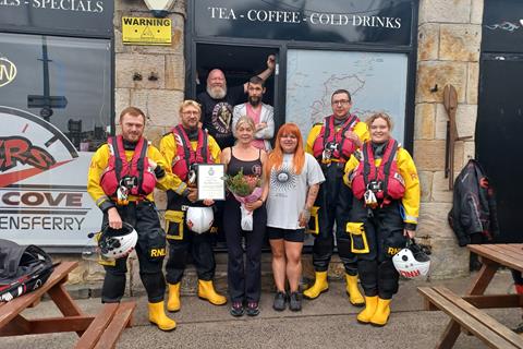 The Café with a cause: The Bikers Cove recognised after decade of RNLI support