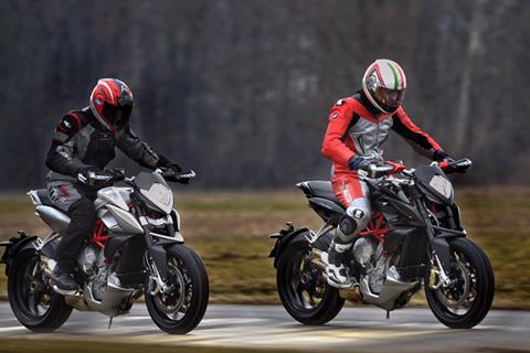 MV Agusta Rivale spied testing