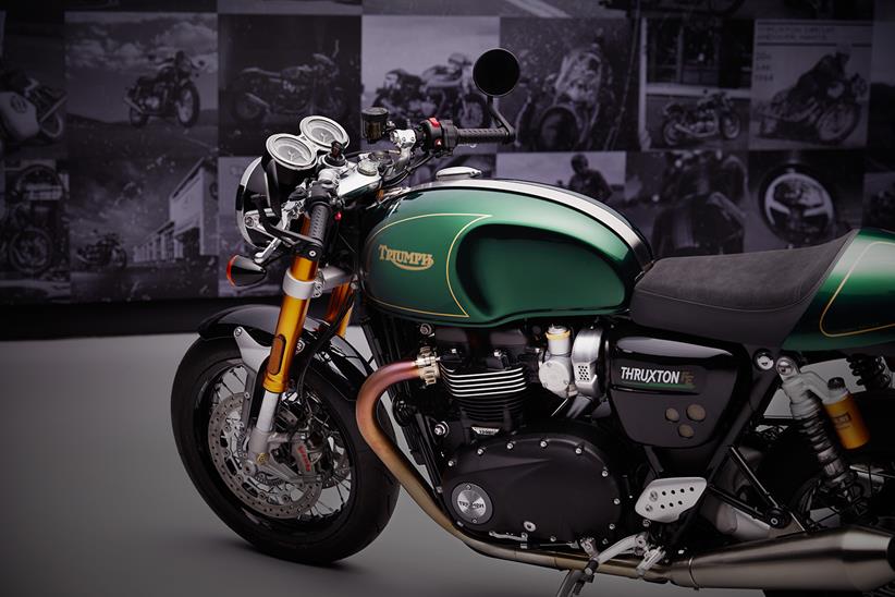 The Triumph Thruxton Final Edition gets a blacked-out engine