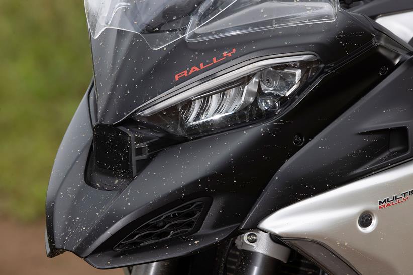 Ducati Multistrada V4 Rally front radar sensor