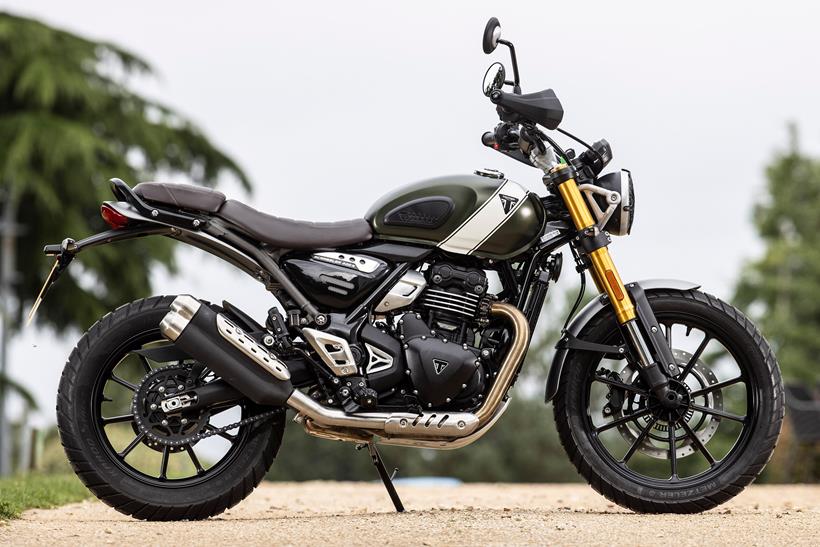 Triumph Scrambler 400 X right side