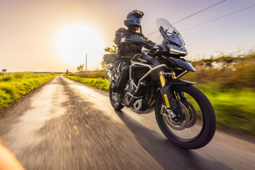 Riding a Triumph Tiger 1200 in the wind