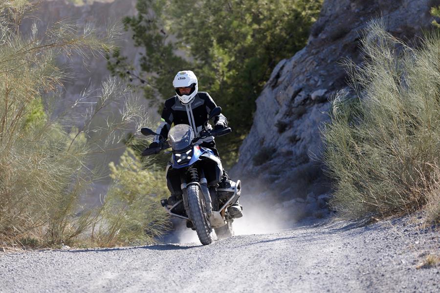 BMW R1300GS ridden on gravel track by Michael Neeves