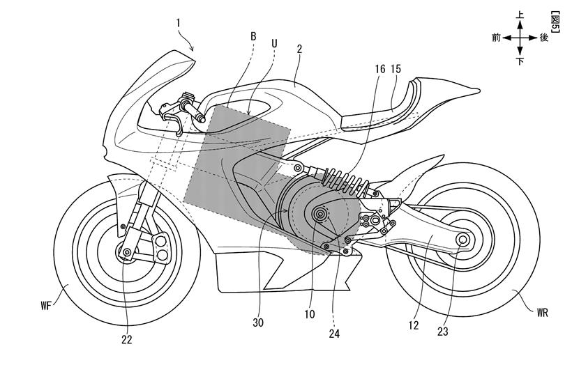 Honda RC-E battery placement