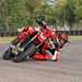 Ducati Hypermotard 698 Mono full lean track riding