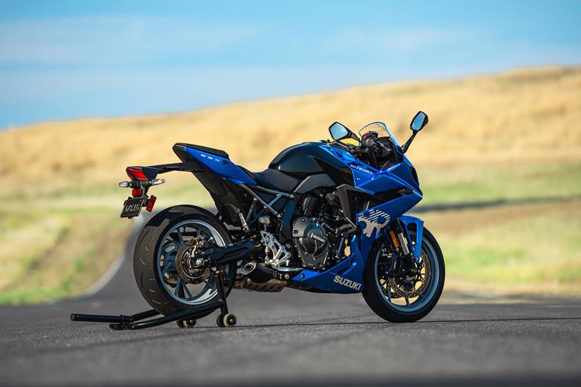 2024 Suzuki GSX-8R blue static rear