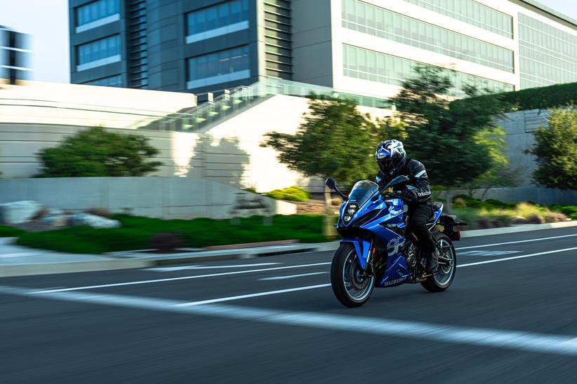 2024 Suzuki GSX-8R in the city