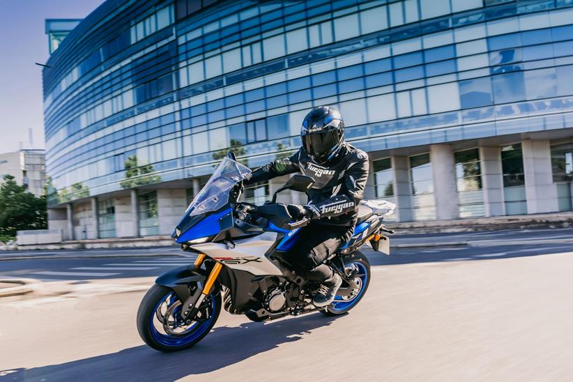 Suzuki GSX-S1000GX - with a rider in the city