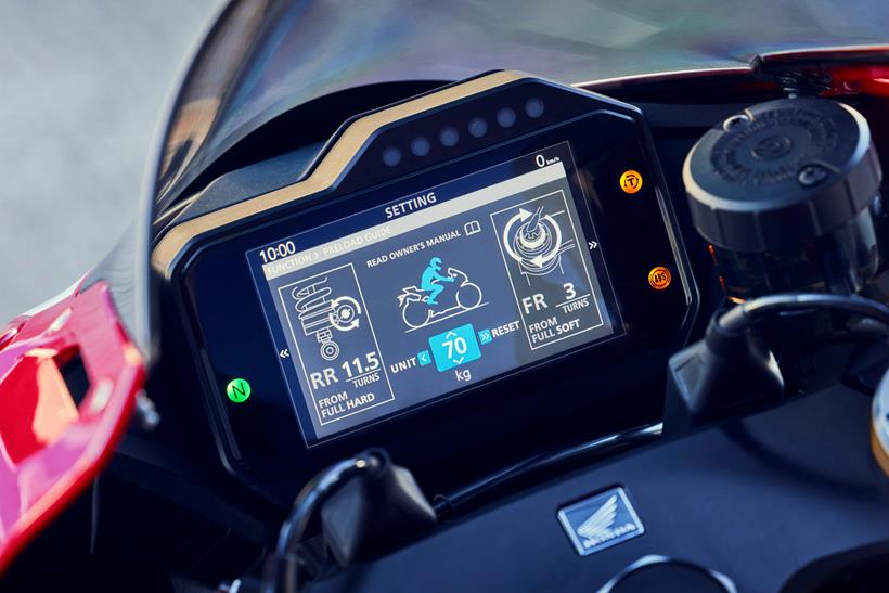 Honda CBR1000RR-R Fireblade SP TFT digital dash