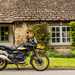 2024-on Royal Enfield Himalayan 450 Joe's Long Termer parked outside a house