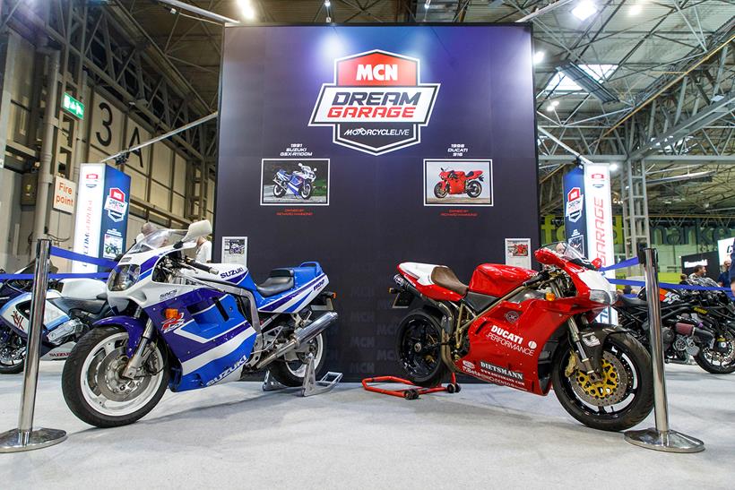 The MCN Dream Garage at Motorcycle Live 2023