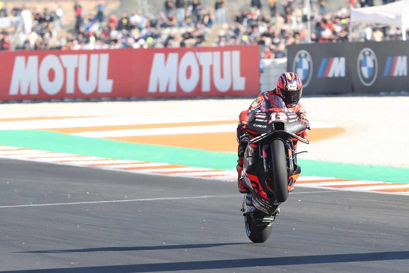 Maverick Vinales bagged his first pole since 2021 at Valencia