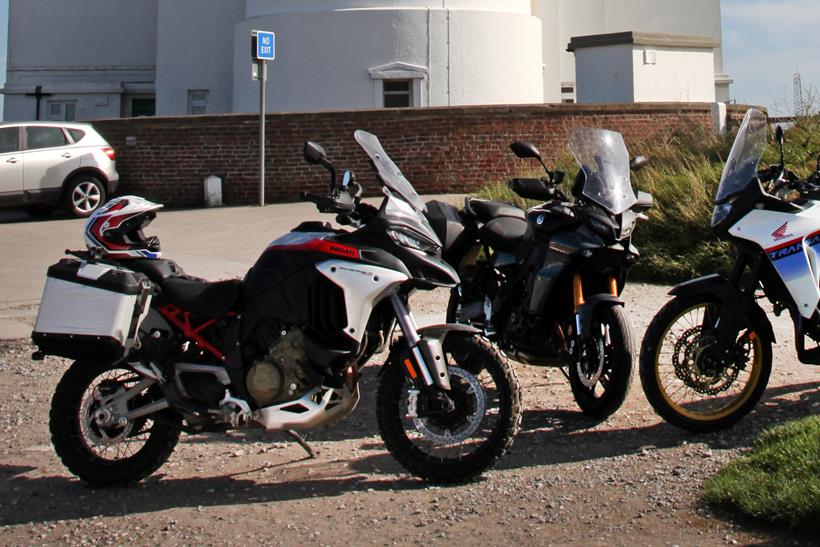 Ducati Multistrada V4 Rally and Yamaha Tracer 9 GT+ ride out