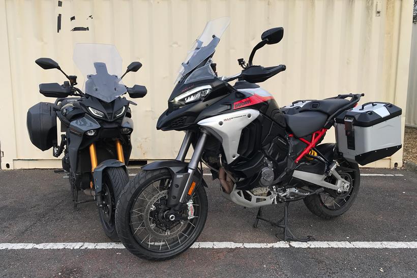 Ducati Multistrada V4 Rally and Yamaha Tracer 9 GT+