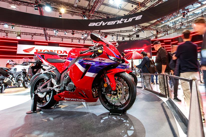 2024 Honda CBR600RR on the Honda stand at Eicma 2023