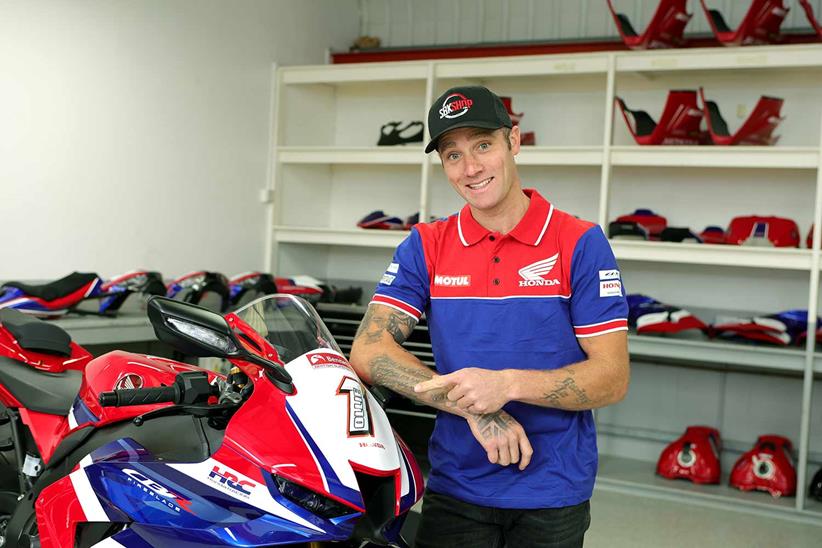 Tommy Bridewell with the number one Honda Fireblade