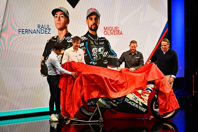 The Trackhouse Racing Aprilia unveiling