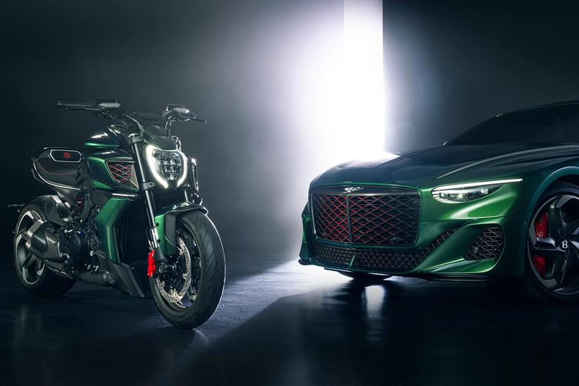 Special Ducati Diavel V4 and Bentley Batur