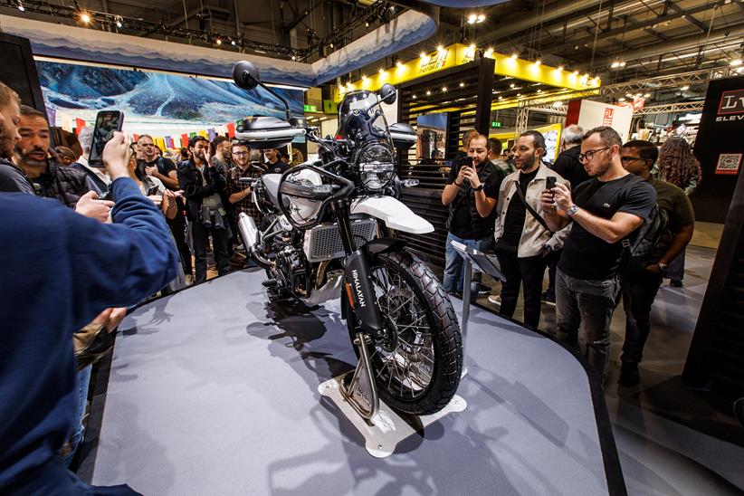 Royal Enfield Himalayan 450 on the stand at Eicma 2023