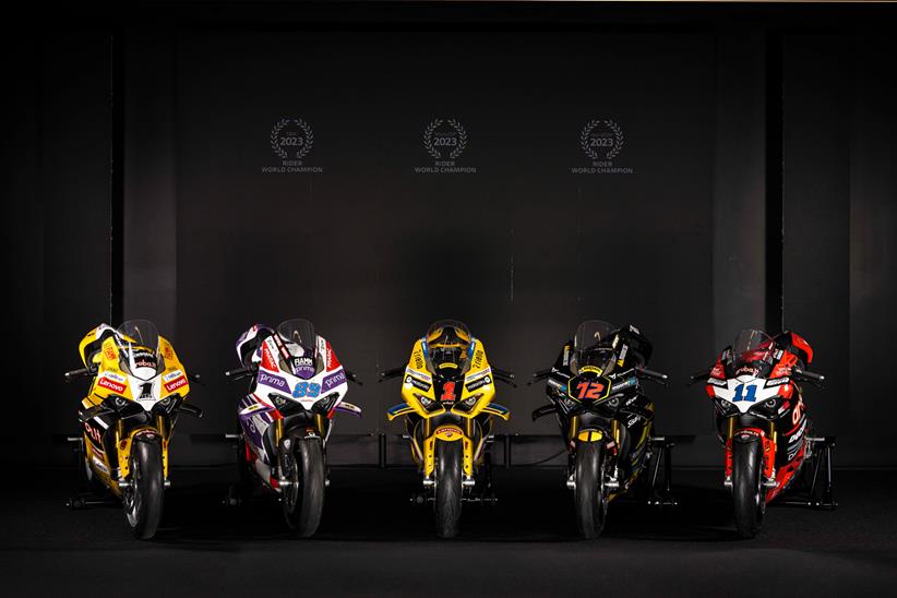 Five special Ducati Panigale editions together