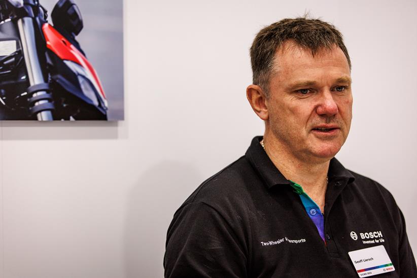 Bosch head of two wheels and power sport Geoff Liersch