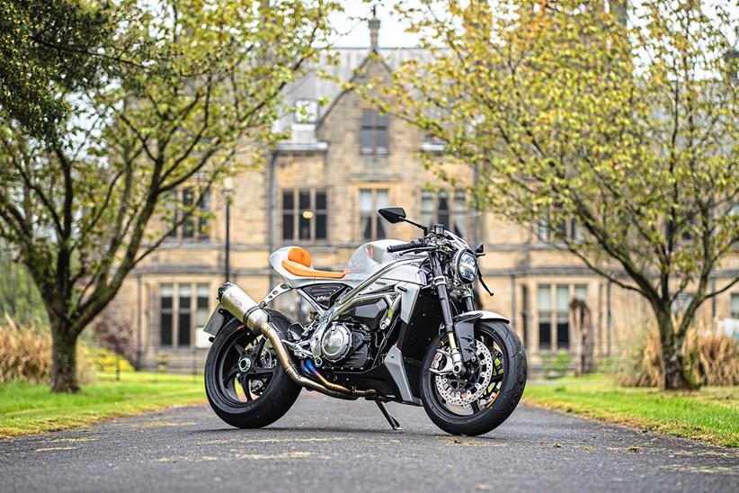 Side view of the Norton V4CR concept