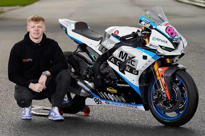 Charlie Nesbitt with his MasterMac Honda Fireblade