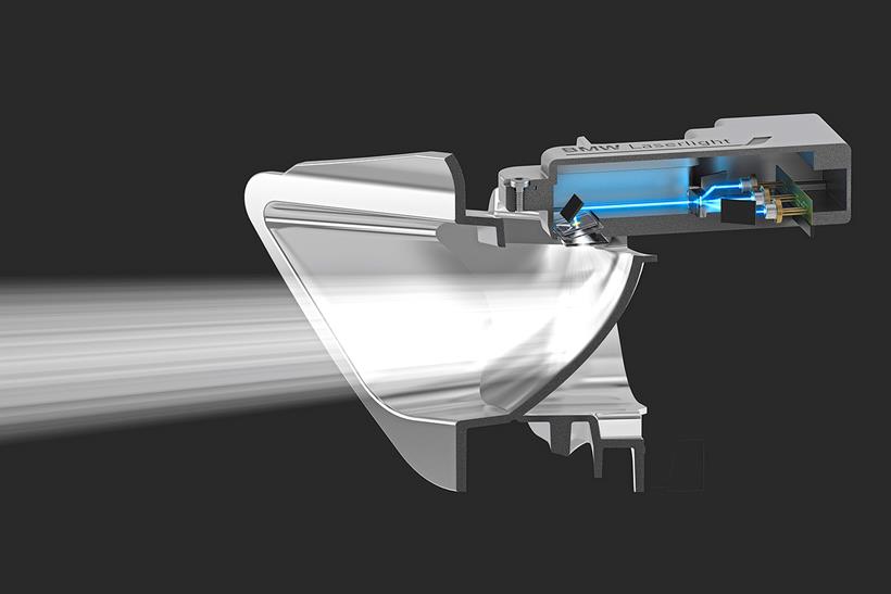 Fibre optic laser headlight diagram