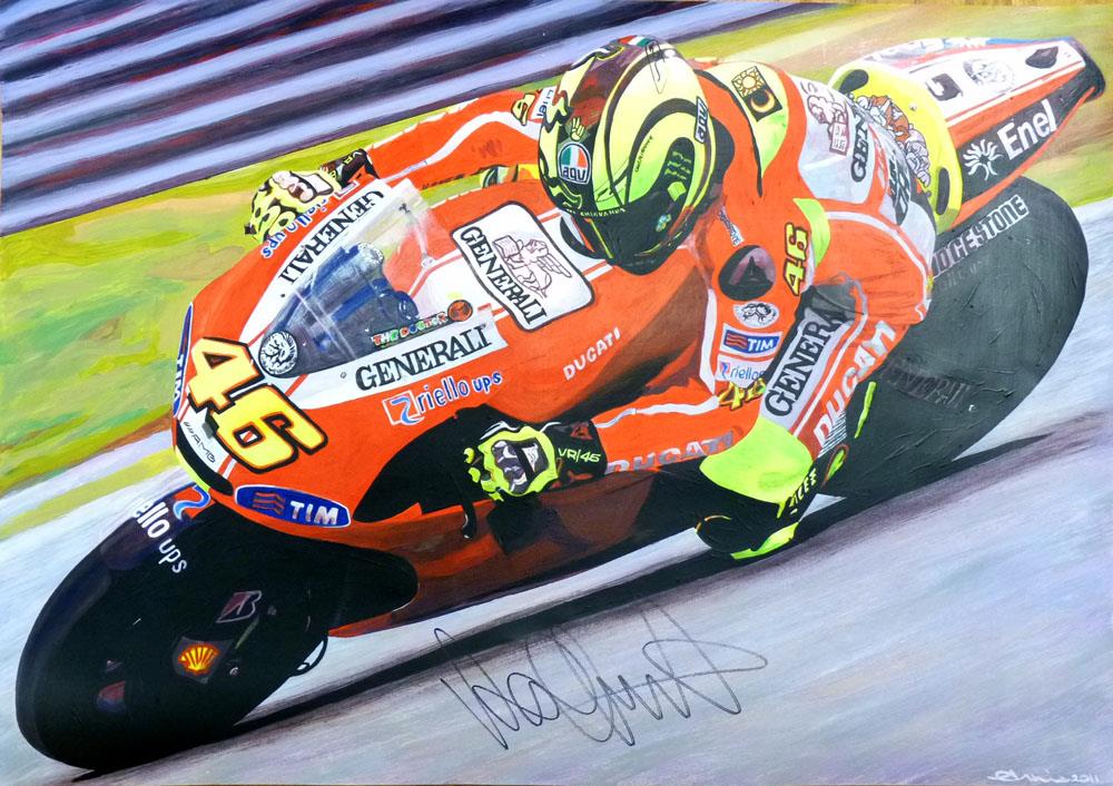 Signed Rossi items up for auction at MCN Live!