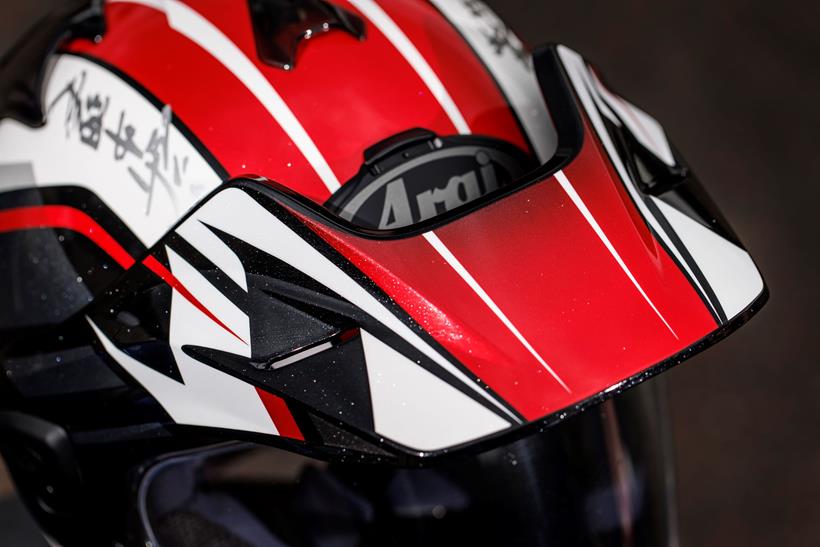 Arai Tour-X 5 peak from above