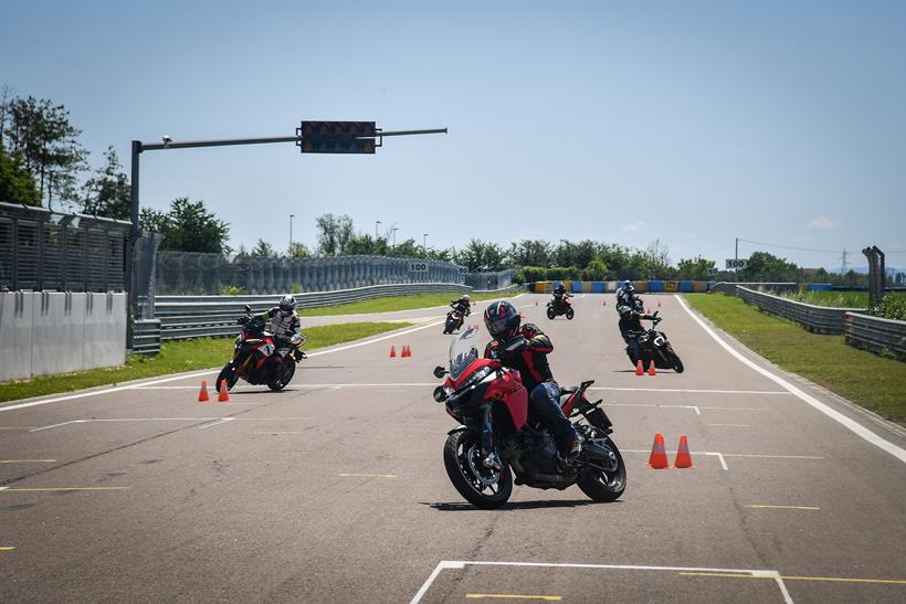 Ducati DRE rider training session