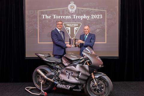 Triumph Motorcycles awarded prestigious Torrens Trophy for Moto2 engine partnership