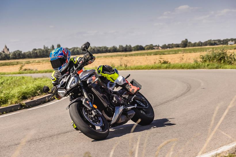 Cornering on a 2023 Triumph Street Triple RS